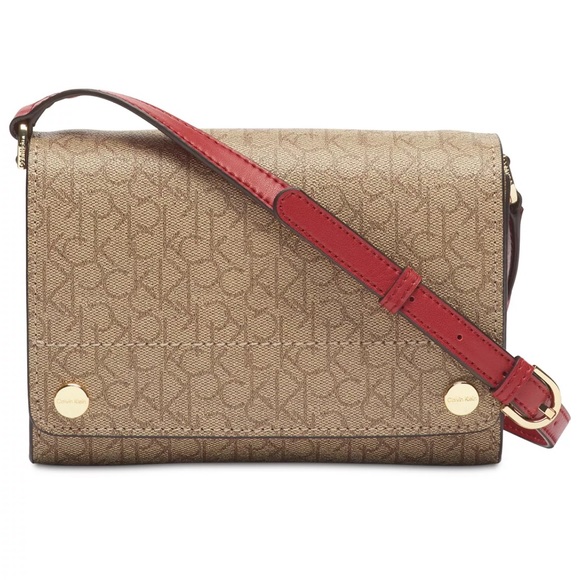Calvin Klein Handbags - Calvin Klein Susan Saffiano Leather Signature Crossbody